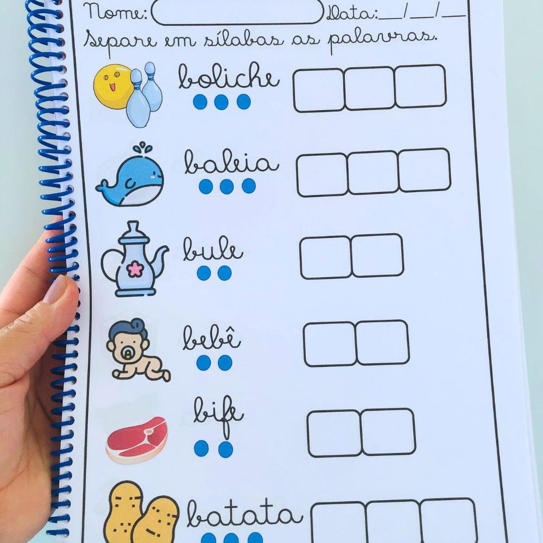 Decompondo palavras em letra cursiva