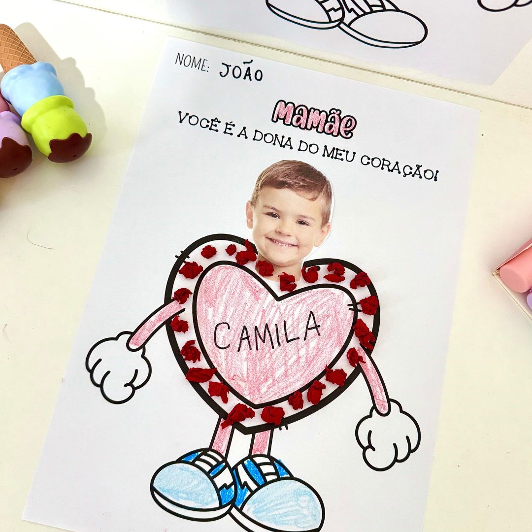 Atividade Artes Dia das Mães - Coração foto