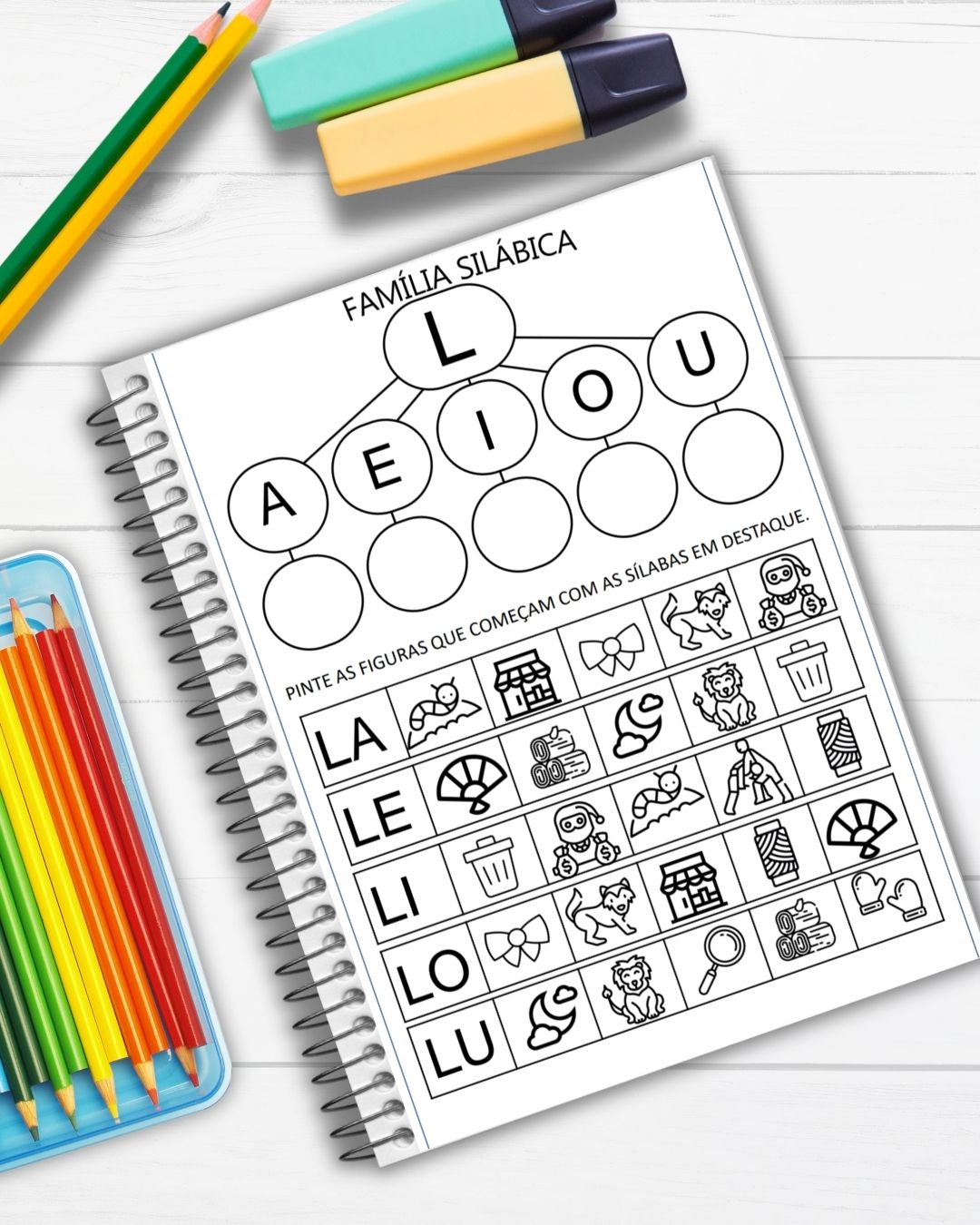 Atividades Famílias Silábicas - Simples - Criar Recursos Pedagógicos
