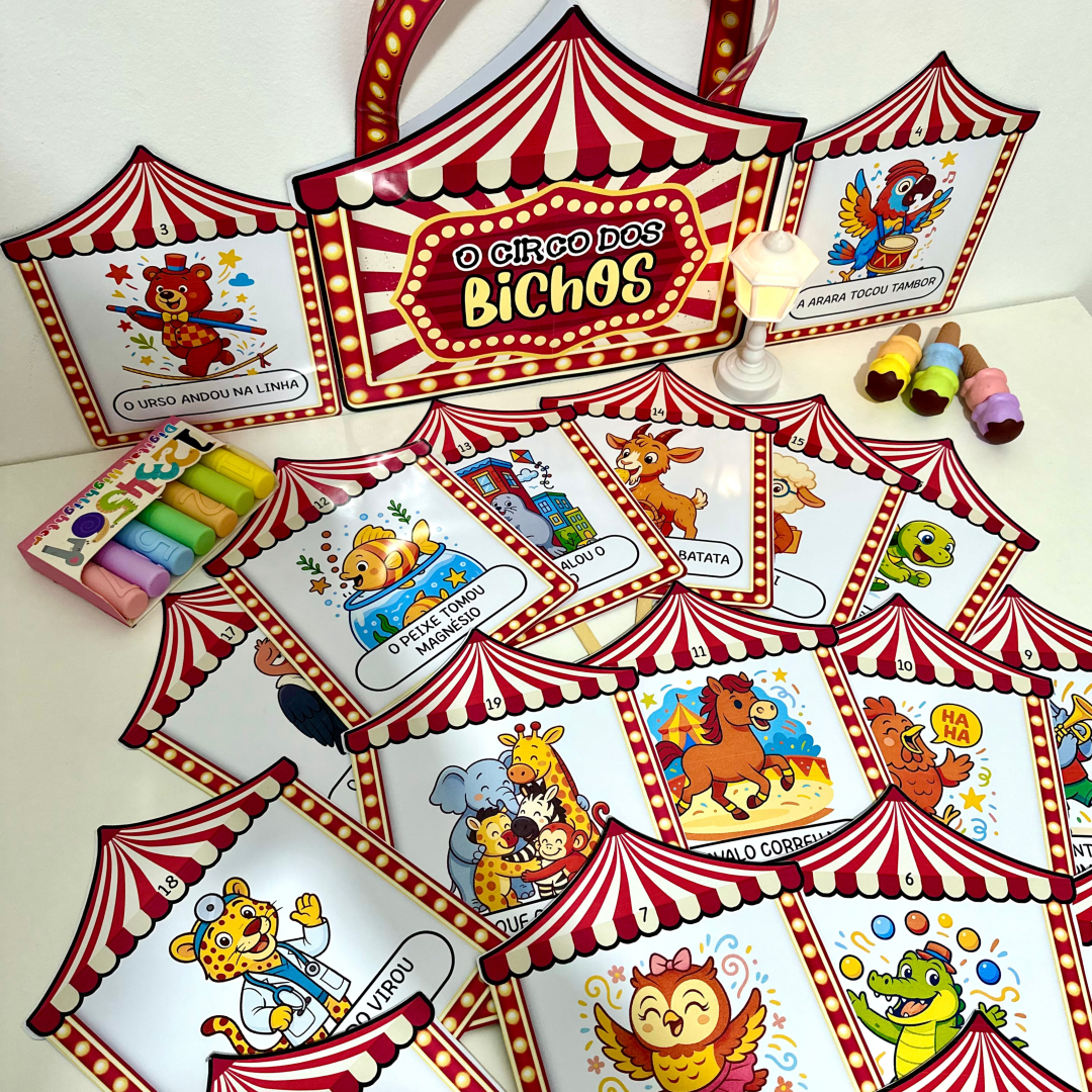 História rimada O circo dos bichos