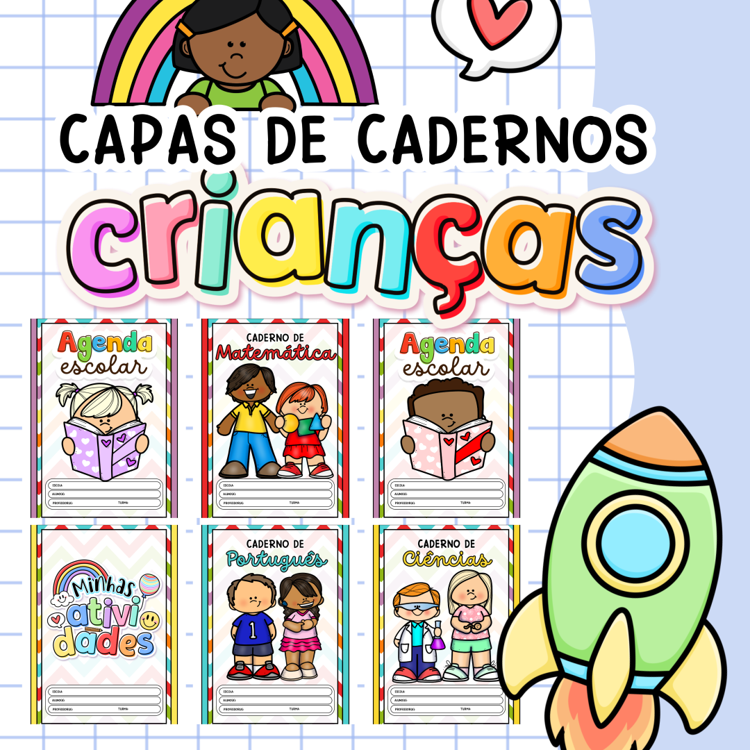 Capinhas de Caderno - Crianças