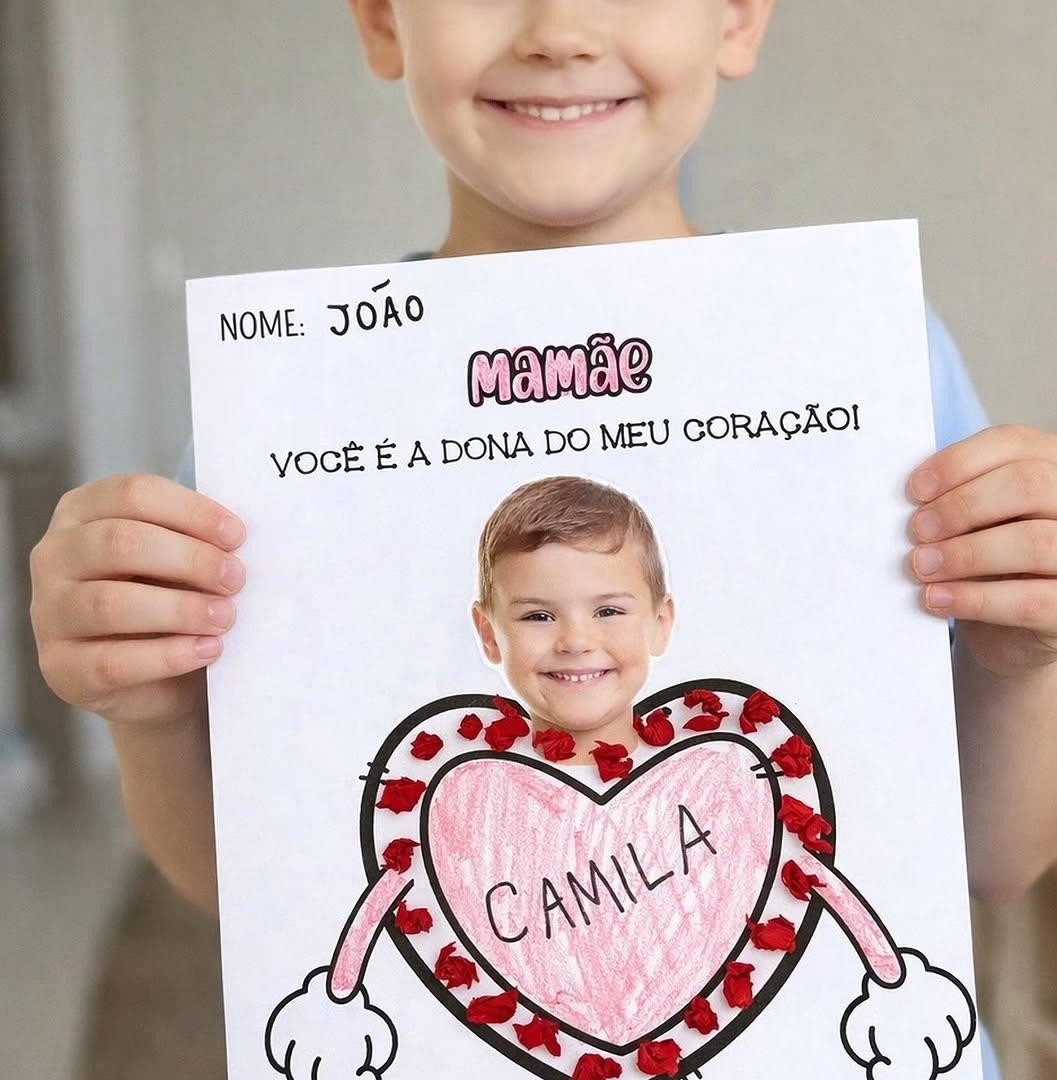 Atividade Artes Dia das Mães - Coração foto