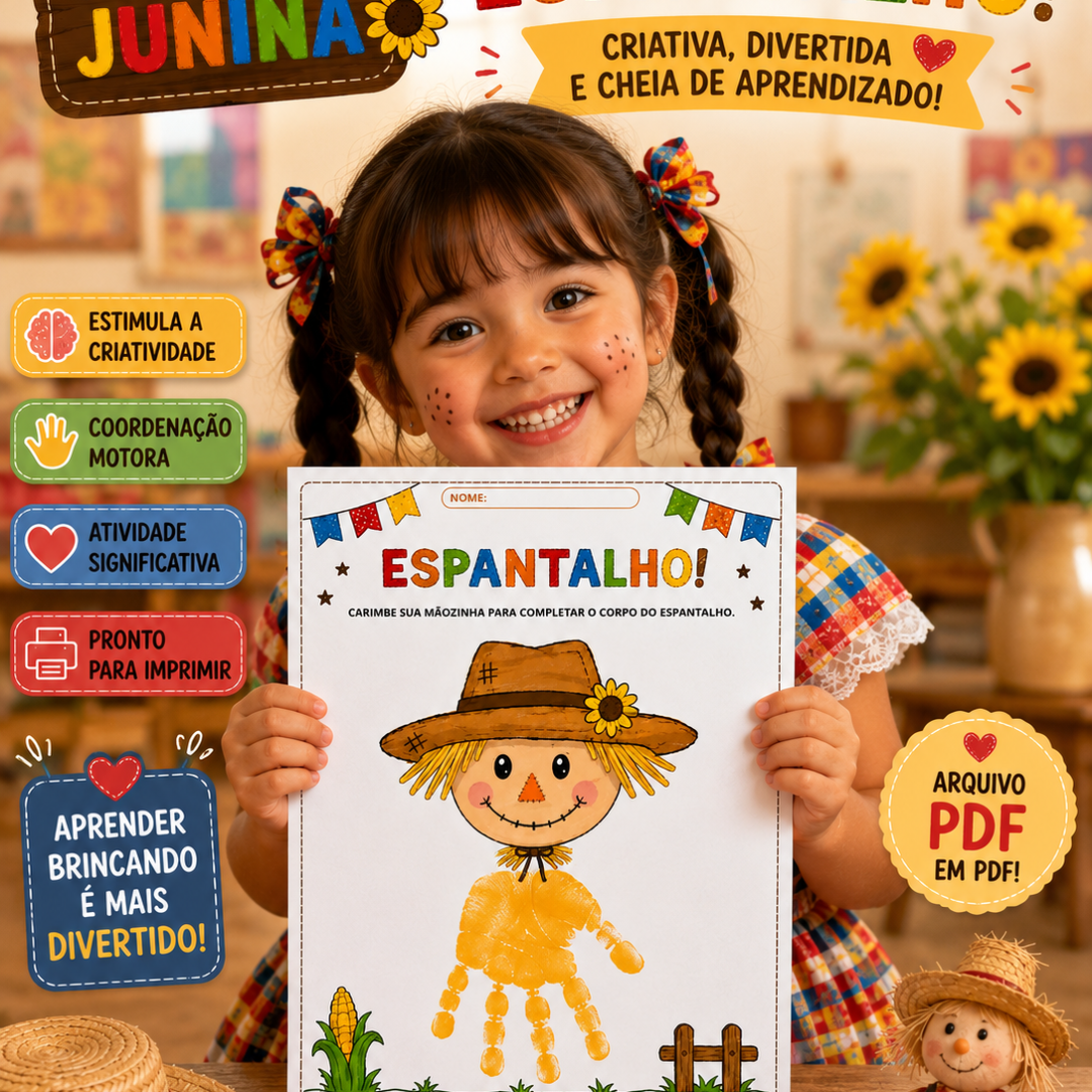 Atividade Festa Junina - Espantalho